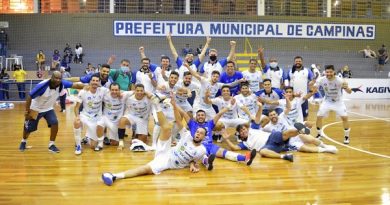 Equipe Taubateana conseguiu a classificação ao bater o Pulo Futsal fora de casa, em Campinas. (Foto: Ednei Rovida/Taubaté Futsal)